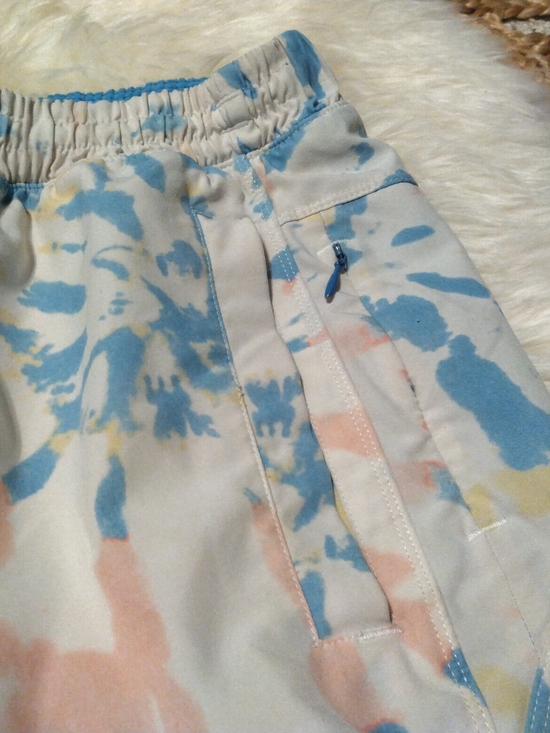 Birddogs Men's Size Small Tie Dye Classic Lined Athletic 7" Gym Shorts with Zip - Picture 3 of 10